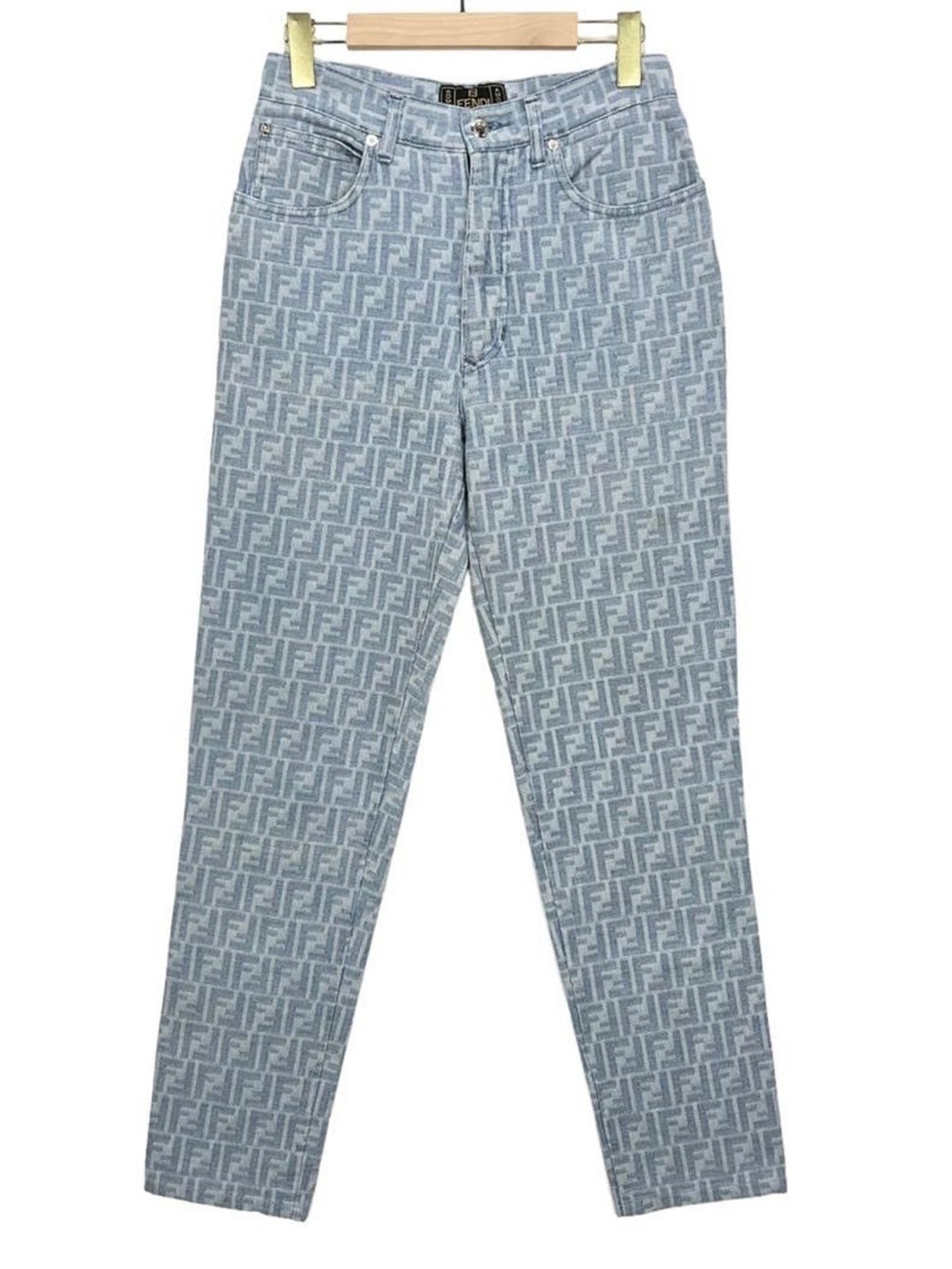 Fendi Vintage 90s MONOGRAM ZUCCA Lightweight
Denim Jeans Size W28 - Picture 7 of 13